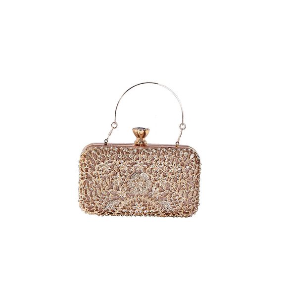 Rhinestone Evening Bag Sparkly Sequin Purse Bridal Wedding Handbag C :> - Picture 1 of 8